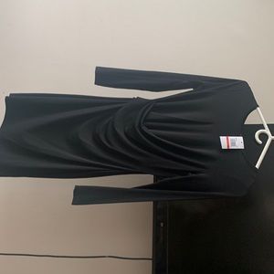 Michael Kors Long Sleeve Thigh Length Cross Body Dress